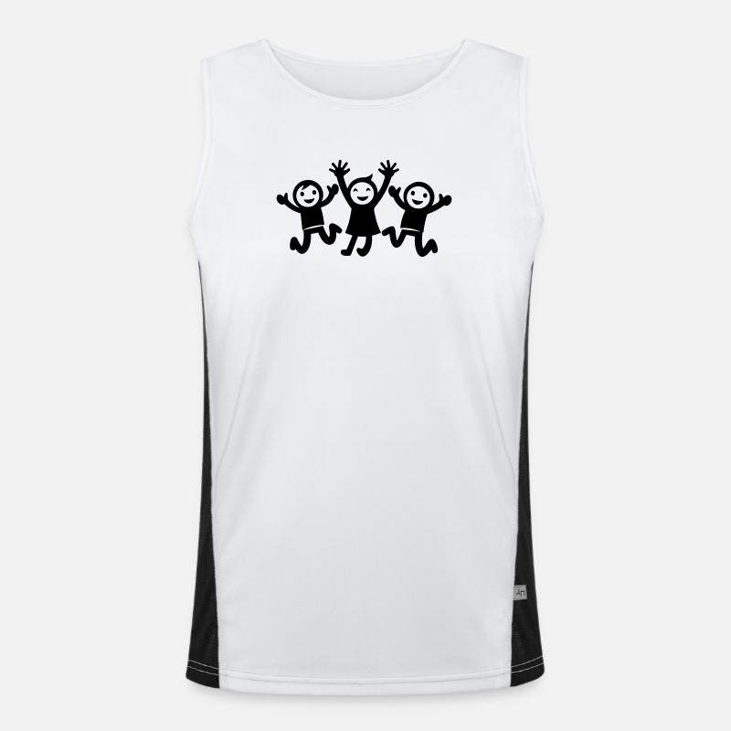 Kinder Freude Funktionelles Kontrast-Tank Top für Männer 