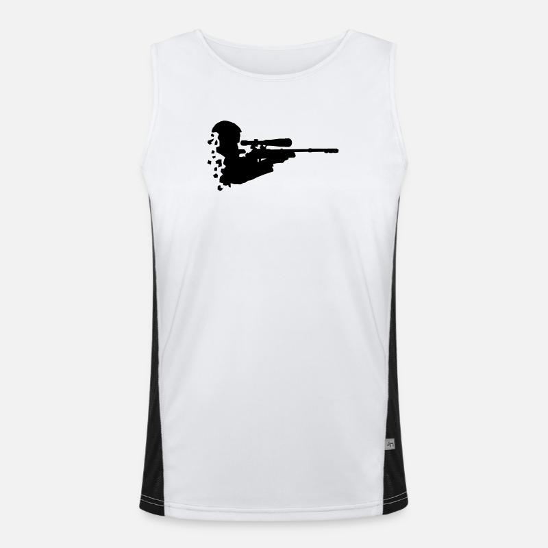 sport Shooting Men's Functional Contrast Tank Top 