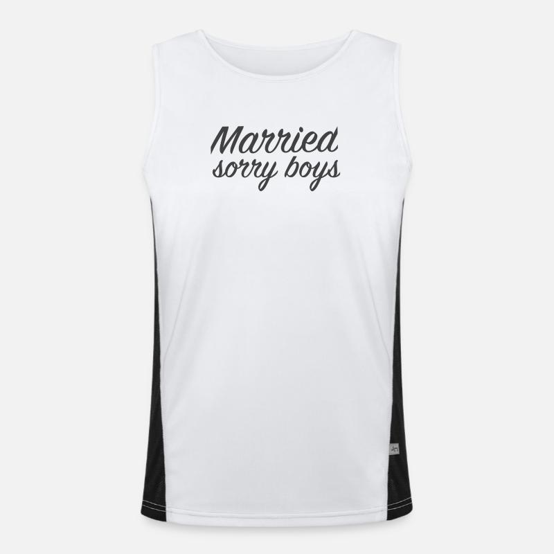 married Men's Functional Contrast Tank Top 