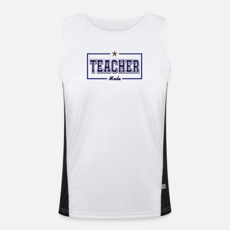 Lehrermodus ( Englisch ) Funktionelles Kontrast-Tank Top für Männer 