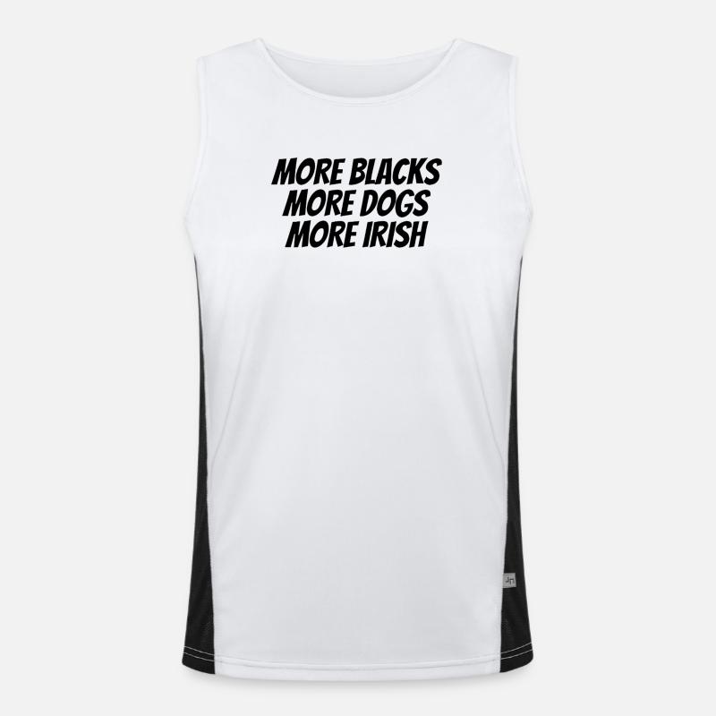 Black Text Designs Men's Functional Contrast Tank Top 