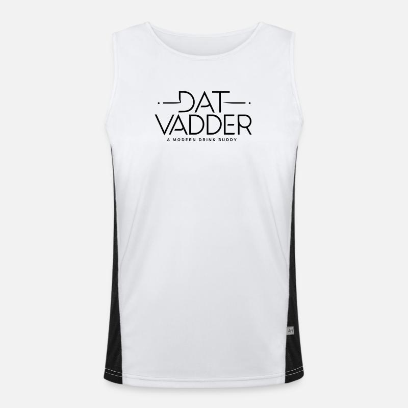 "Dat Vadder" Der Vater Funktionelles Kontrast-Tank Top für Männer 