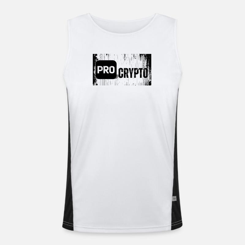 Pro Crypto Funktionelles Kontrast-Tank Top für Männer 