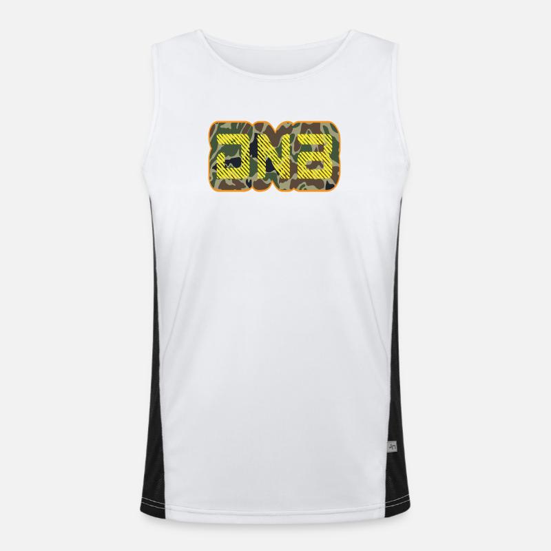 DNB Camo Glyphs Neon Men's Functional Contrast Tank Top 