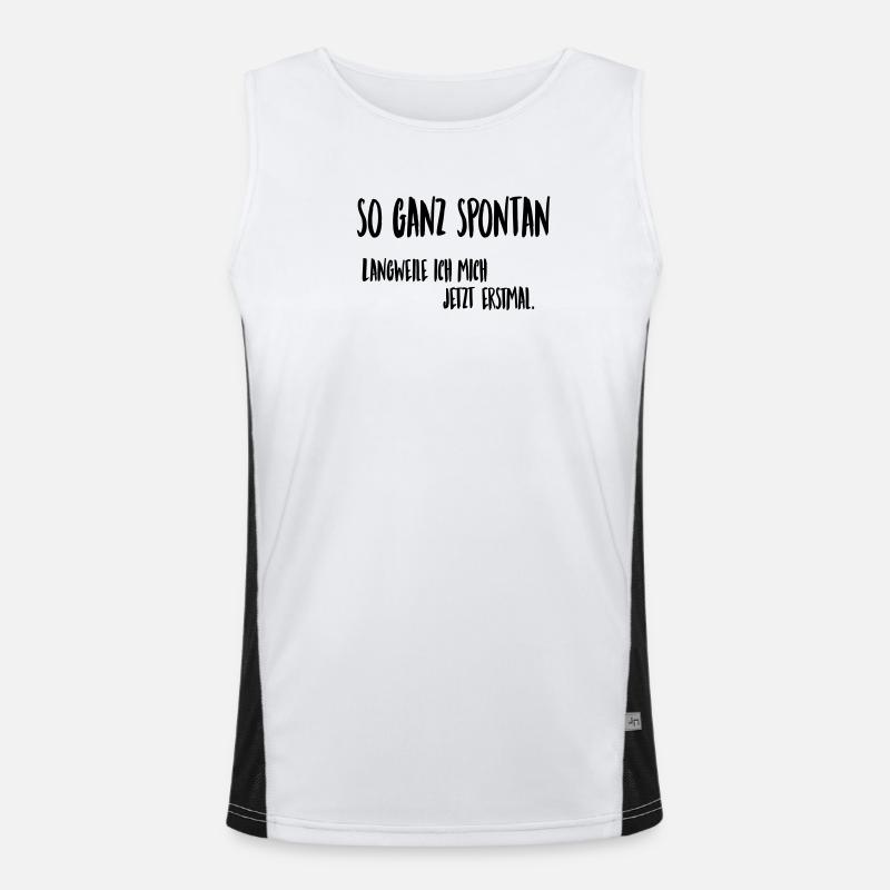Spontaneously bored Men's Functional Contrast Tank Top 