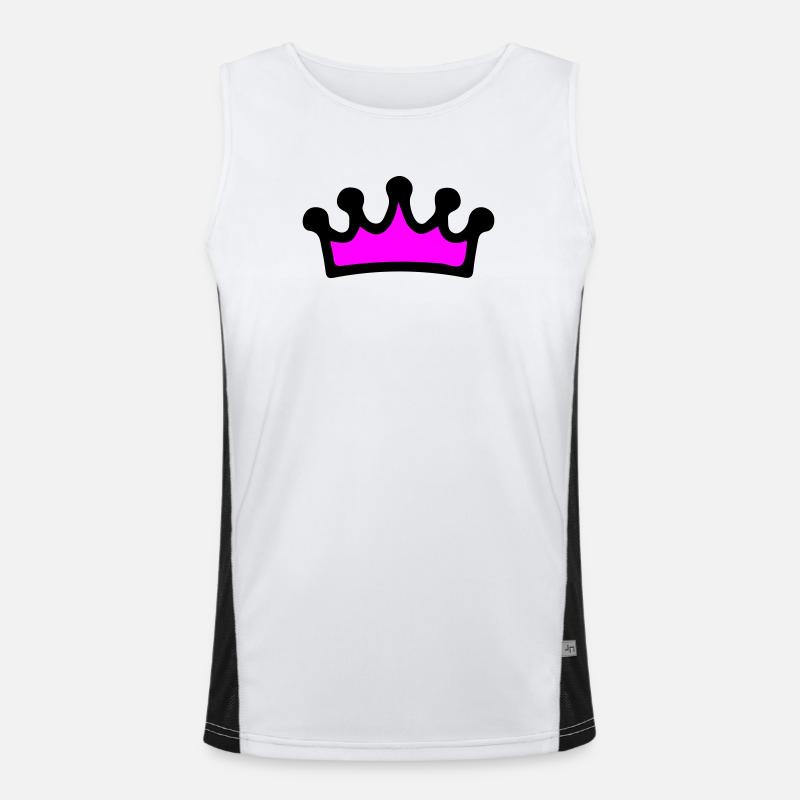 Krone Comic Funktionelles Kontrast-Tank Top für Männer 