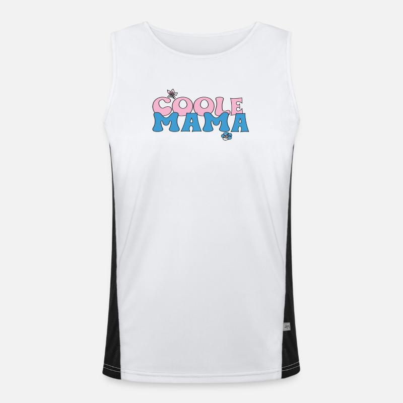 Coole Mama  Funktionelles Kontrast-Tank Top für Männer 