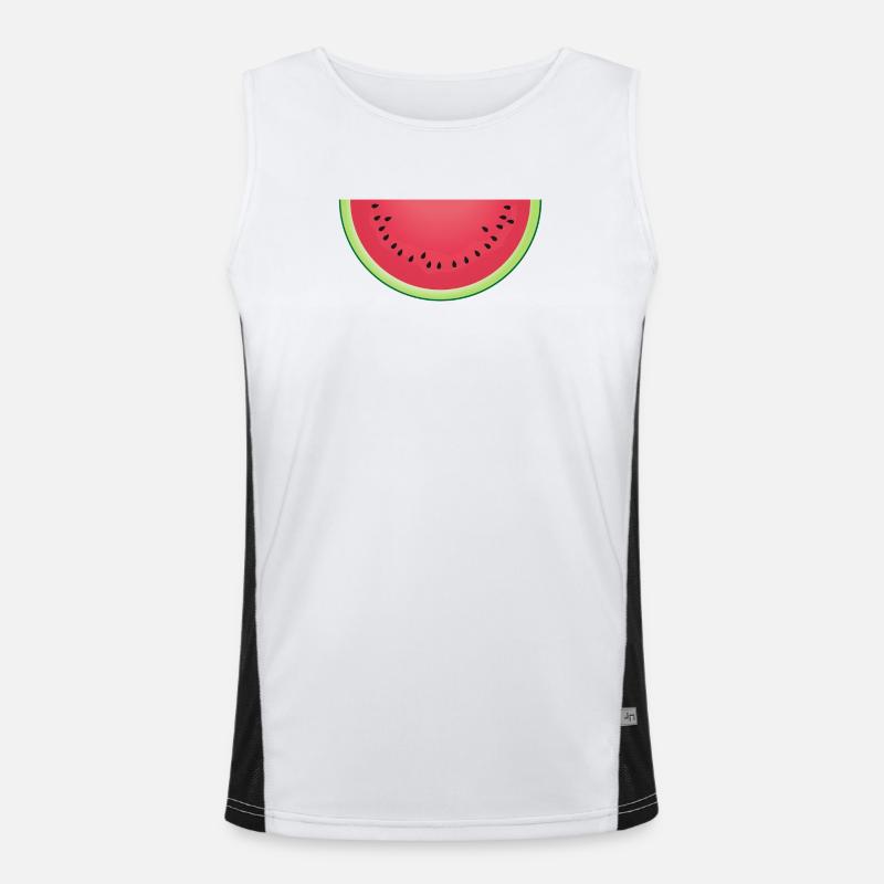 Tranche de pastèque juteuse Débardeur respirant contrasté Homme 