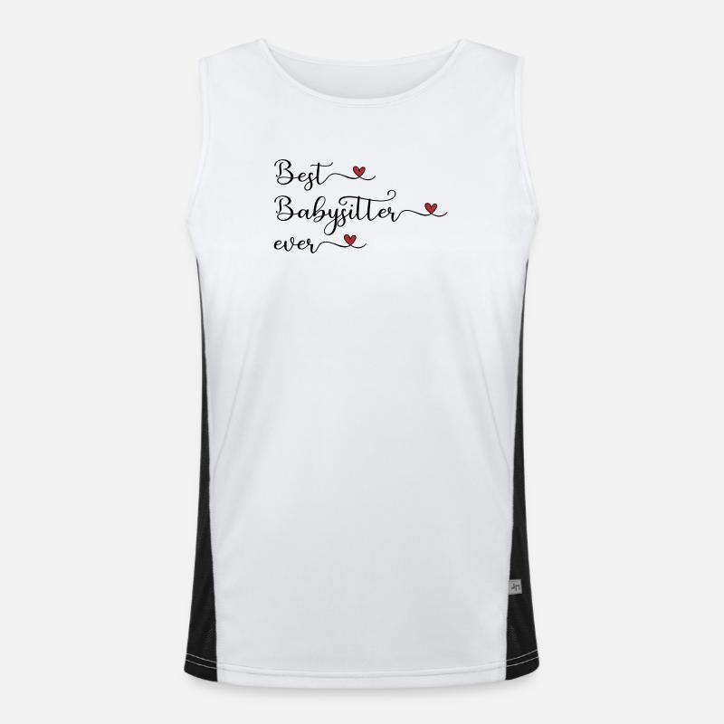 Bester Babysitter Funktionelles Kontrast-Tank Top für Männer 