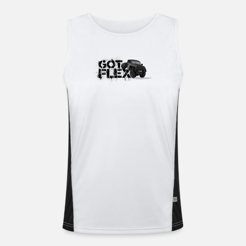 GOT FLEX - 4x4 - Off Road / Gris Débardeur respirant contrasté Homme 