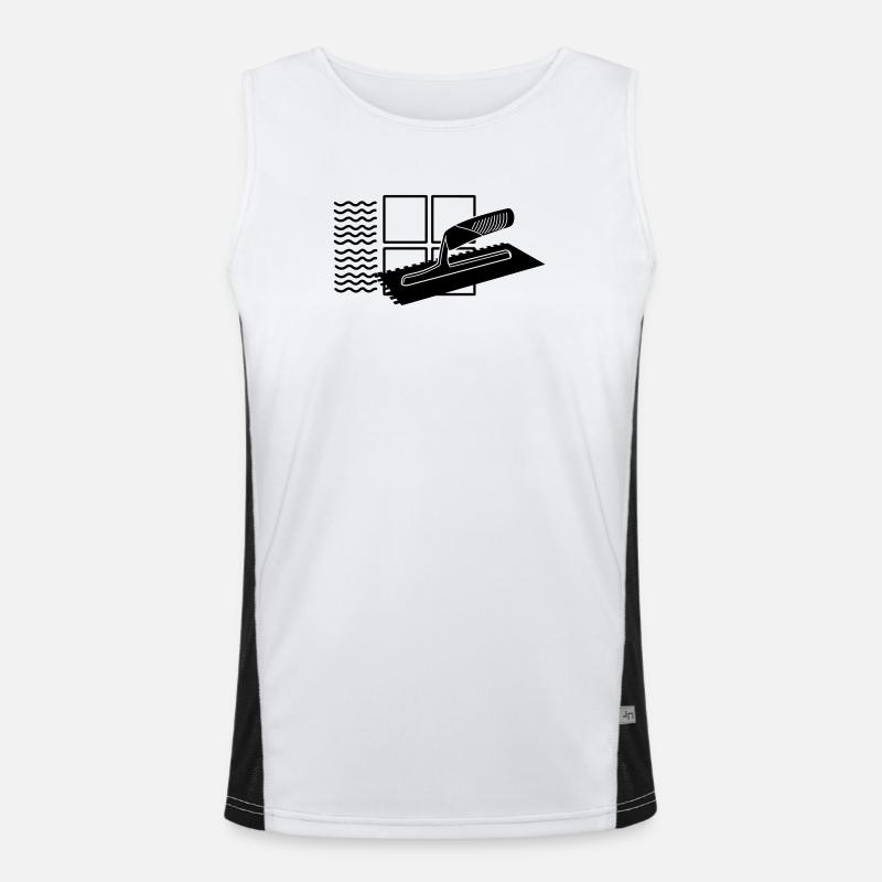 Tiler logo Men's Functional Contrast Tank Top 