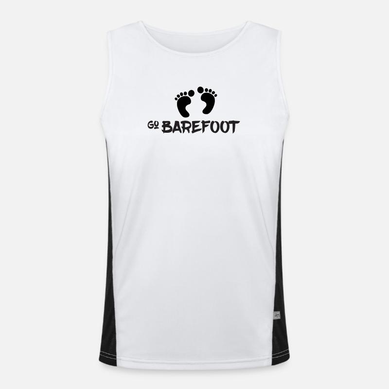 Go Barefoot - Barefoot Running Men's Functional Contrast Tank Top 