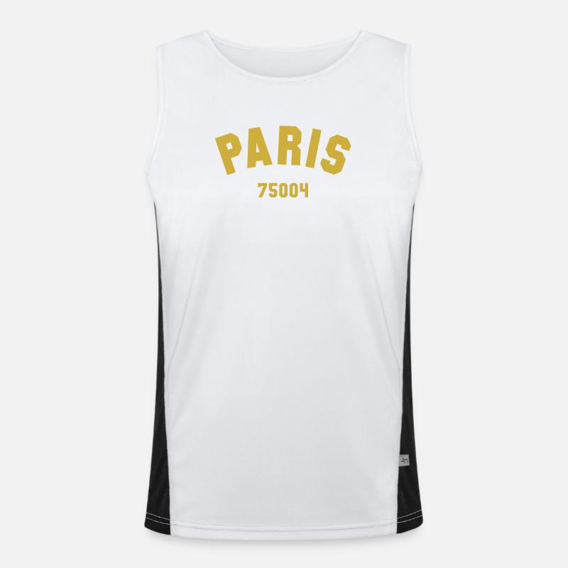 4e arrondissement de PARIS Débardeur respirant contrasté Homme 
