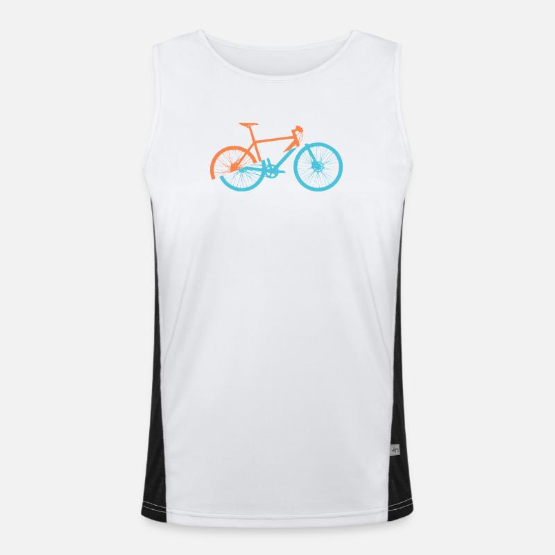 Conception dynamique du vélo Débardeur respirant contrasté Homme 