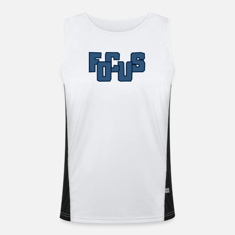 Fools Bold Block Lettering Men's Functional Contrast Tank Top 