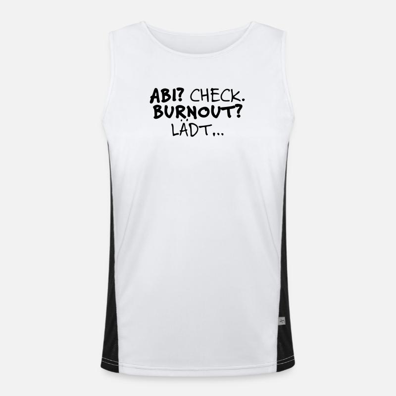 Abitur? Check Funktionelles Kontrast-Tank Top für Männer 