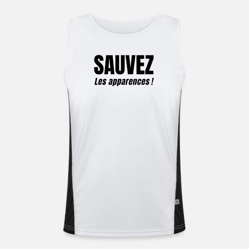SAVE APPEARANCES! Men's Functional Contrast Tank Top 