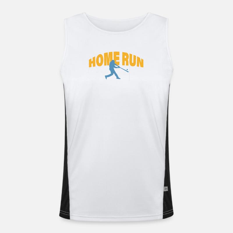 HOME RUN Funktionelles Kontrast-Tank Top für Männer 