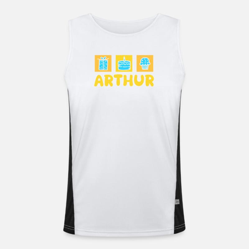 Arthur als Geschenk Funktionelles Kontrast-Tank Top für Männer 