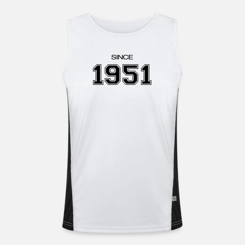 1951 Geburtstagsgeschenk Funktionelles Kontrast-Tank Top für Männer 