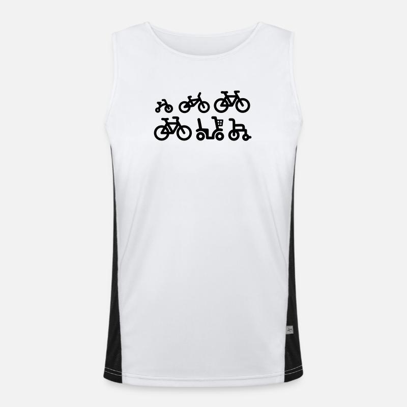 Evolution mountain bike MTB ATB biking bicycle Men's Functional Contrast Tank Top 