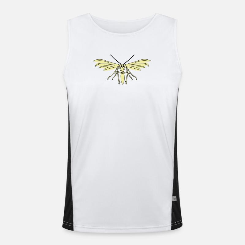 Feather moth Men's Functional Contrast Tank Top 