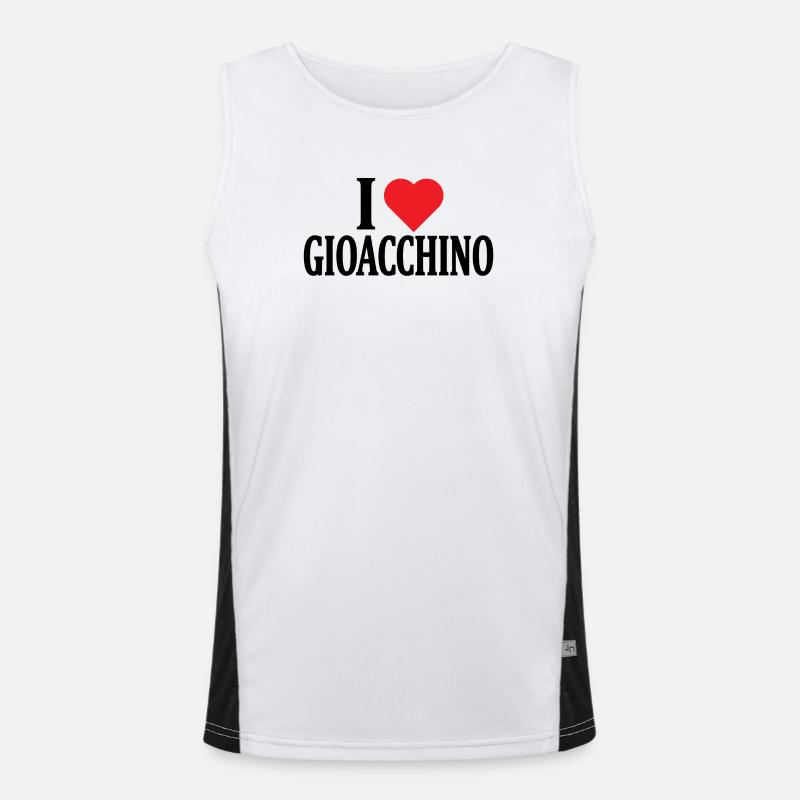 T-Shirt I love Gioacchino T-Shirt Geschenkidee Funktionelles Kontrast-Tank Top für Männer 