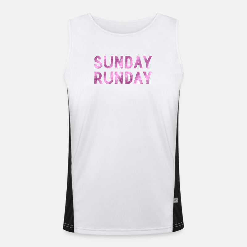 Course du dimanche Débardeur respirant contrasté Homme 