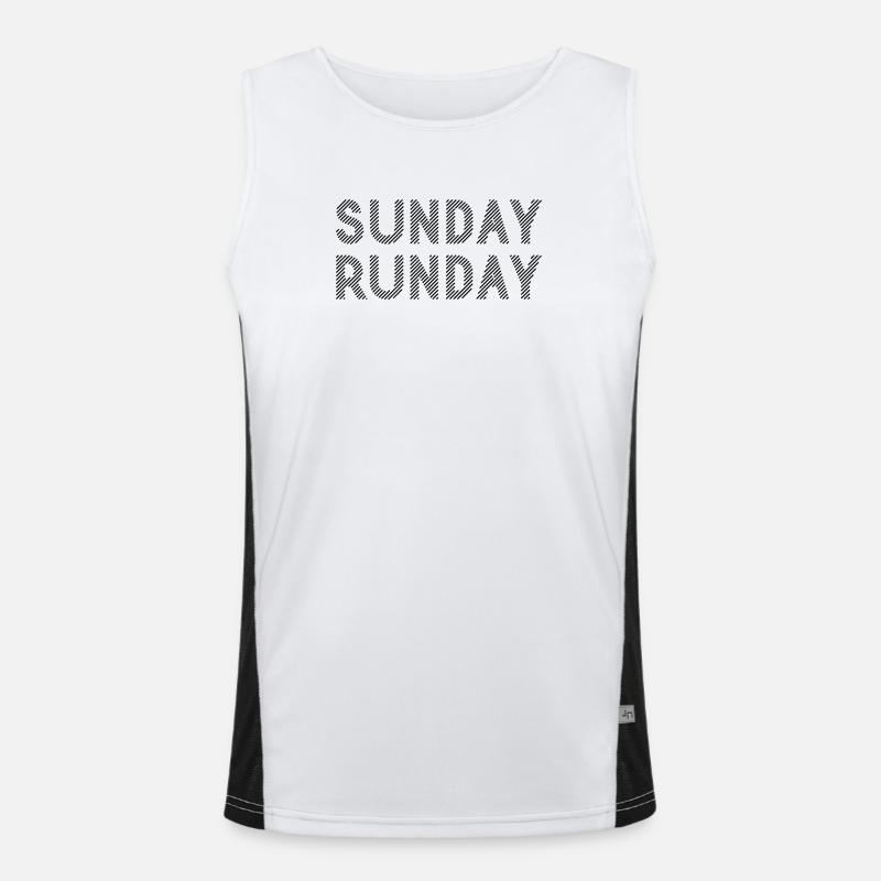 Course du dimanche Débardeur respirant contrasté Homme 