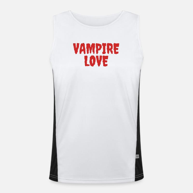 Vampire Love Halloween Artwork Débardeur respirant contrasté Homme 