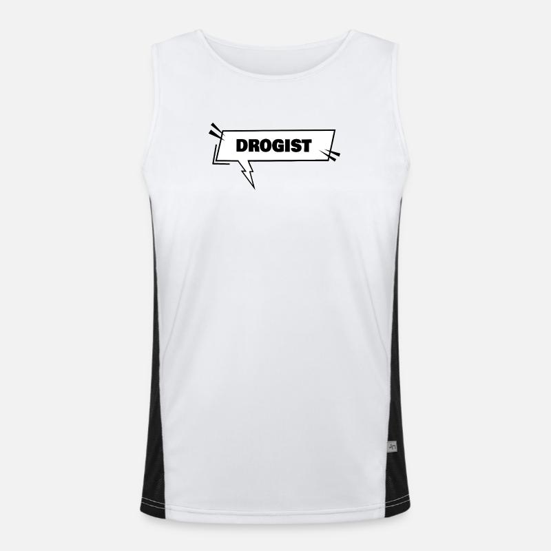 Drogist Funktionelles Kontrast-Tank Top für Männer 