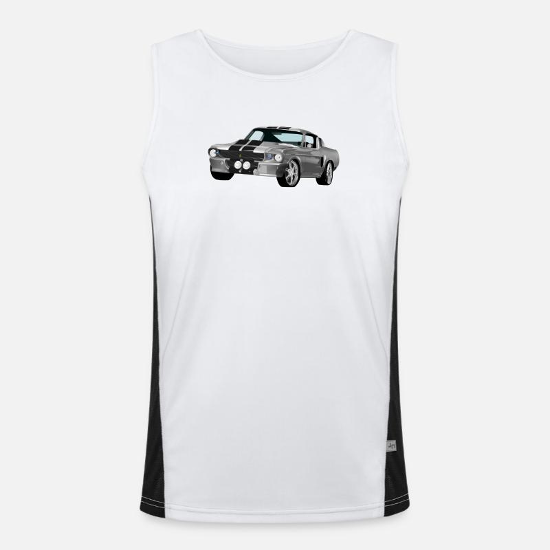 Auto Funktionelles Kontrast-Tank Top für Männer 