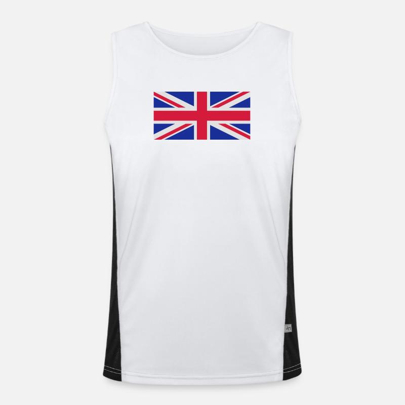British flag Men's Functional Contrast Tank Top 