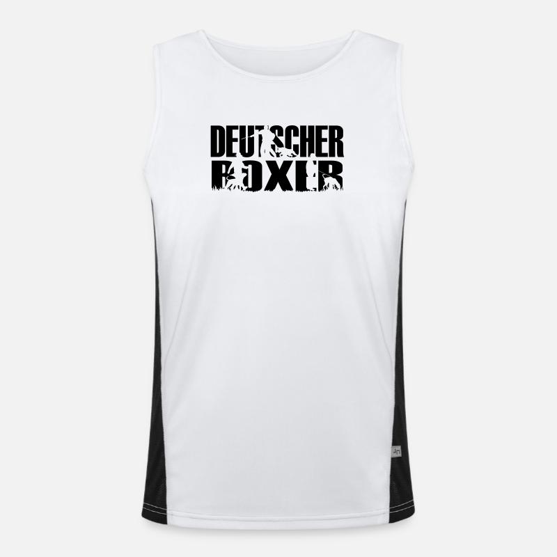 IPO Deutscher Boxer Funktionelles Kontrast-Tank Top für Männer 