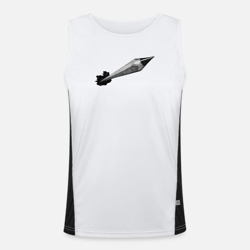 Bleistift Funktionelles Kontrast-Tank Top für Männer 