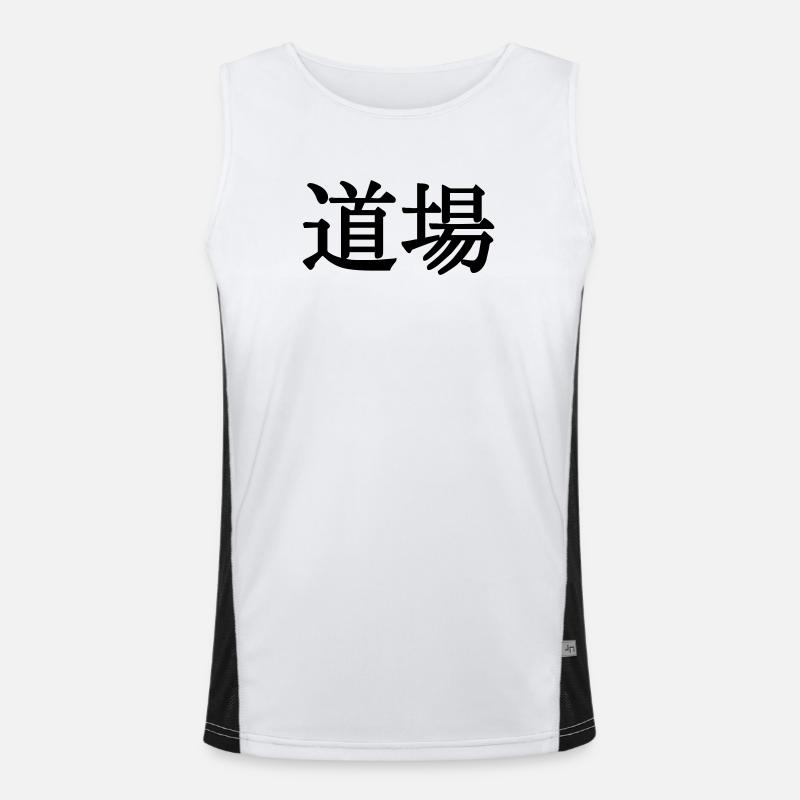 Fitnessstudio Dojo kanji Funktionelles Kontrast-Tank Top für Männer 