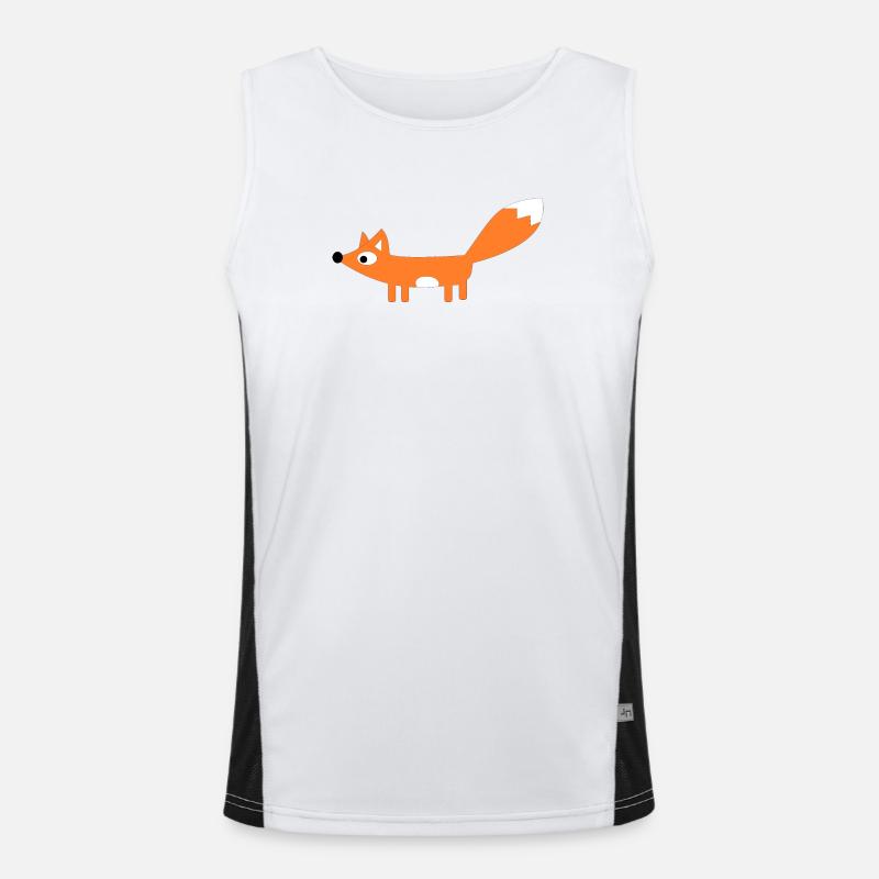 Fuchs Funktionelles Kontrast-Tank Top für Männer 
