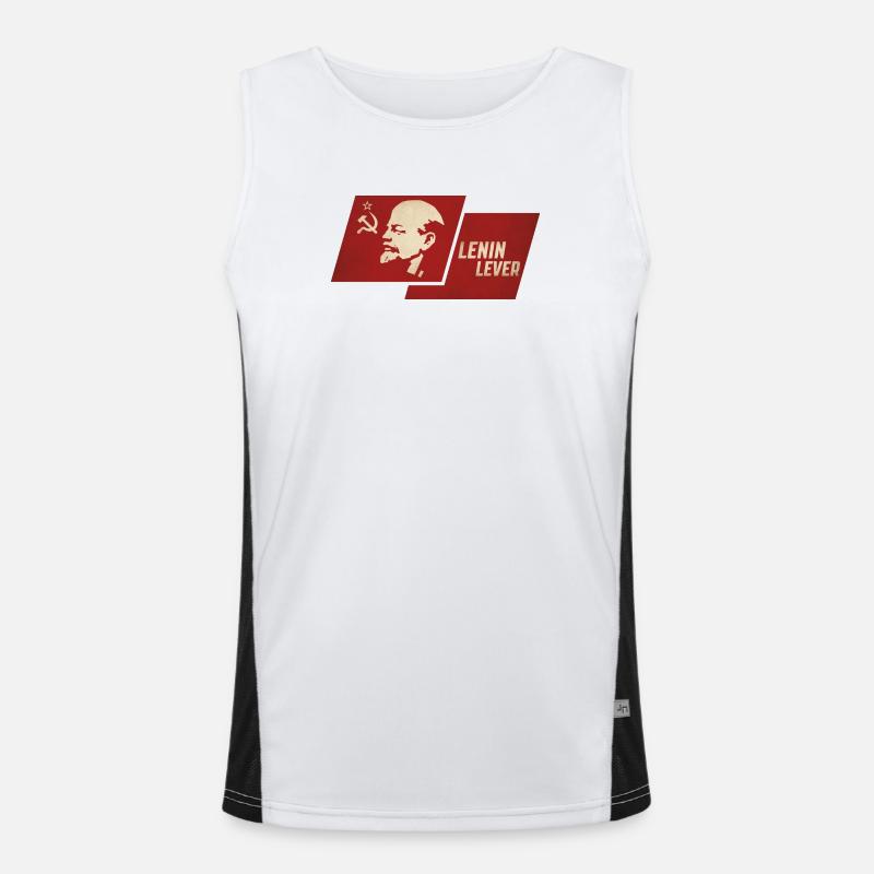 Drapeau à levier de Lénine Débardeur respirant contrasté Homme 