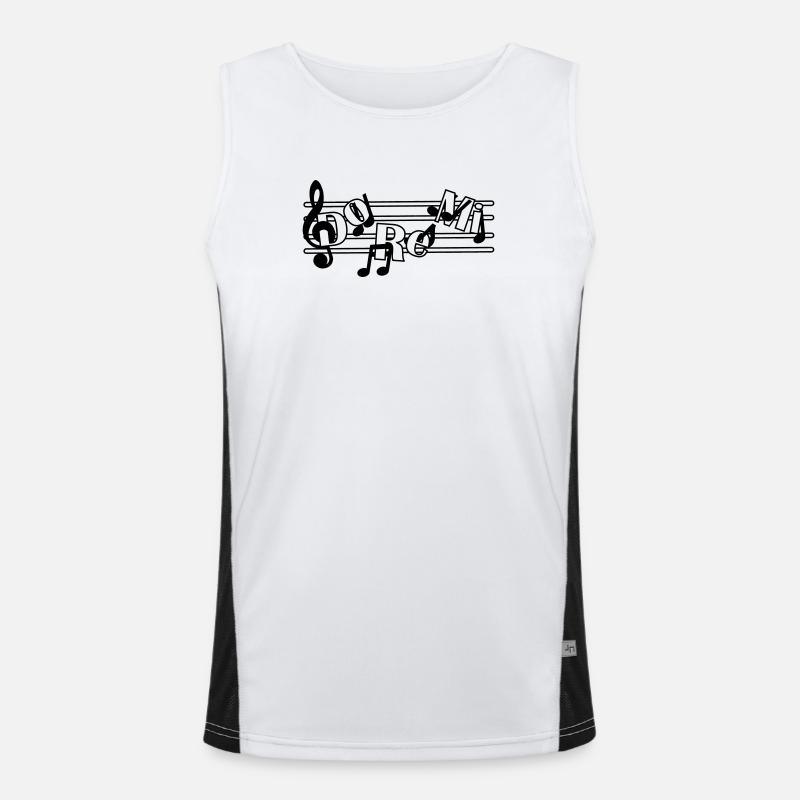 Do re mi Men's Functional Contrast Tank Top 
