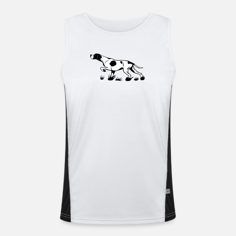 Pointer above Men's Functional Contrast Tank Top 