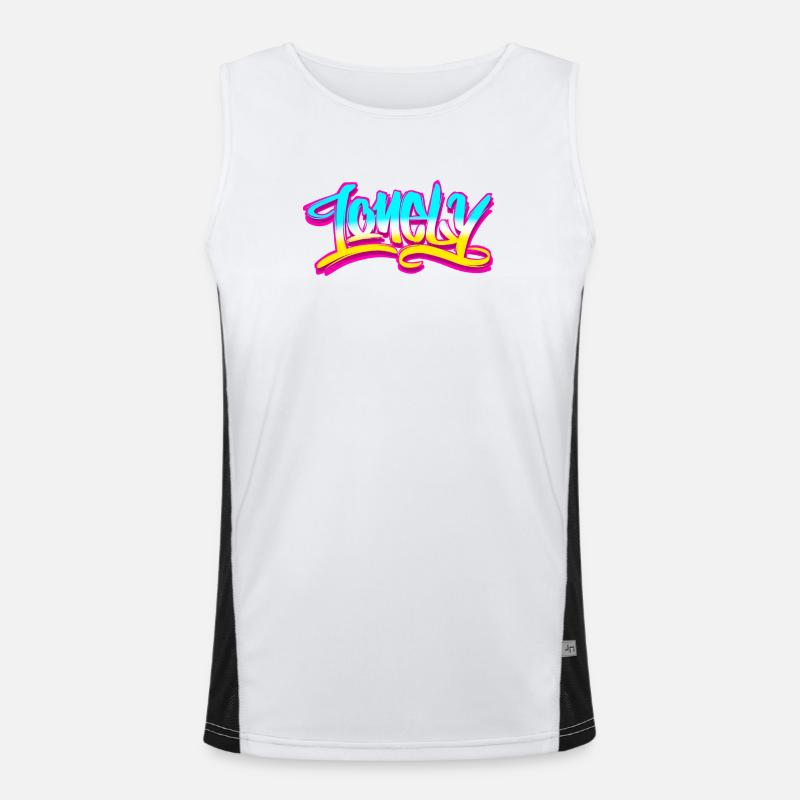 Graffiti lonely Men's Functional Contrast Tank Top 