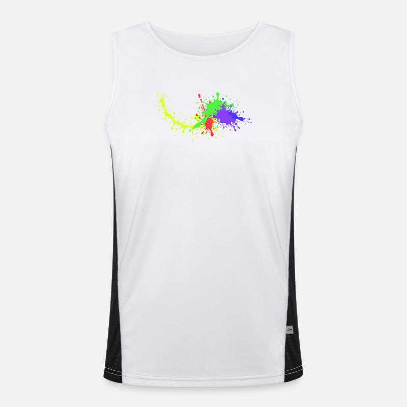 Conception de fête colorée Underground Débardeur respirant contrasté Homme 