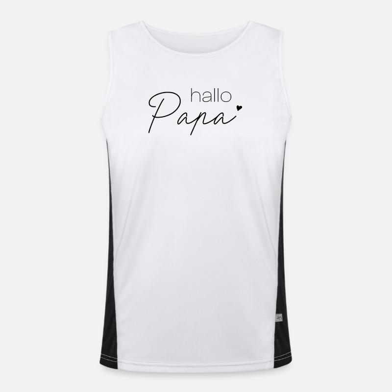 Hello Dad Men's Functional Contrast Tank Top 