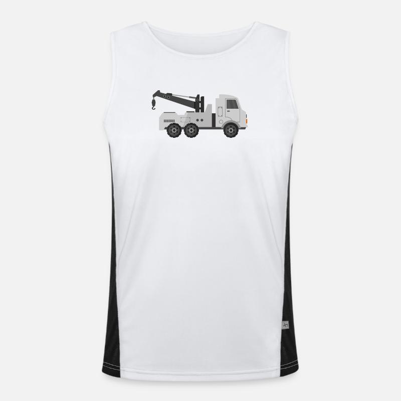 Abschleppwagen Funktionelles Kontrast-Tank Top für Männer 