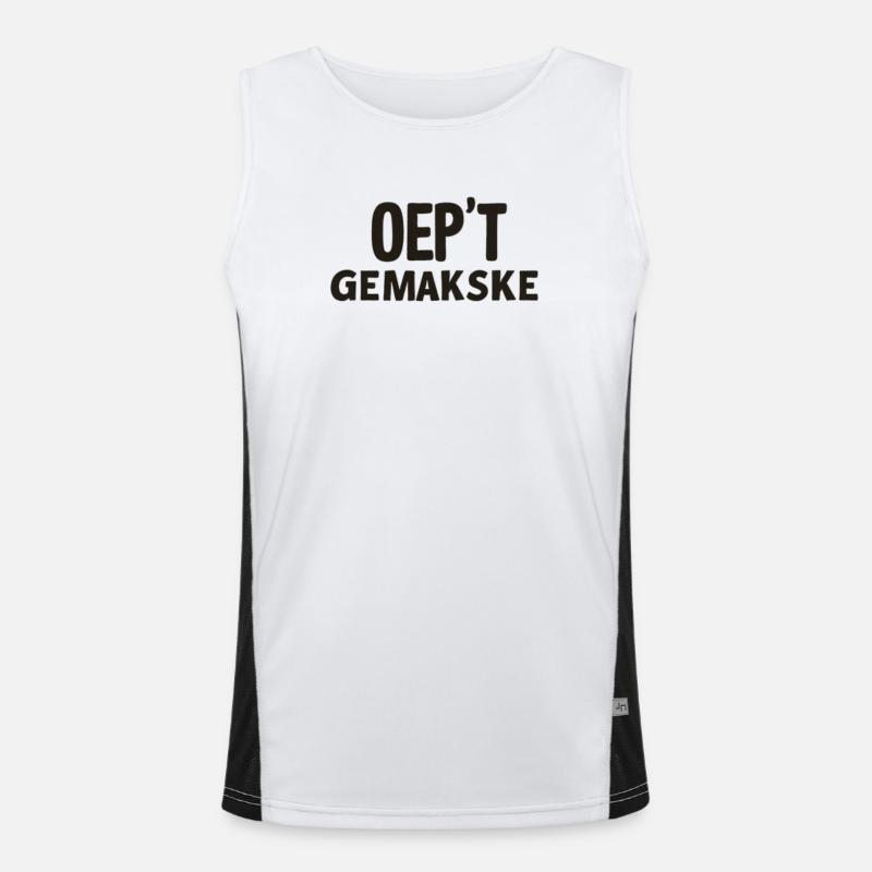 Antwerp dialect Shirts. Men's Functional Contrast Tank Top 