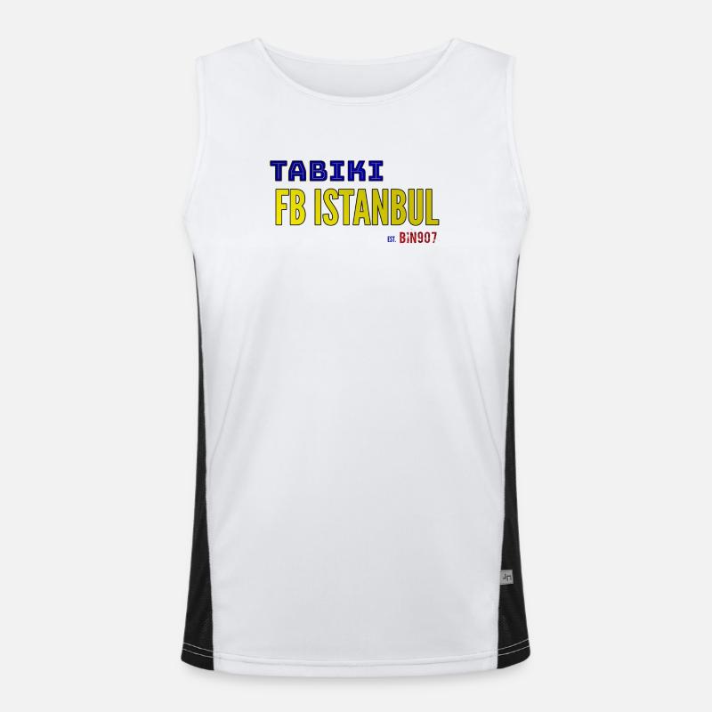 TABIKI FB ISTANBUL Kontrast-Design Funktionelles Kontrast-Tank Top für Männer 