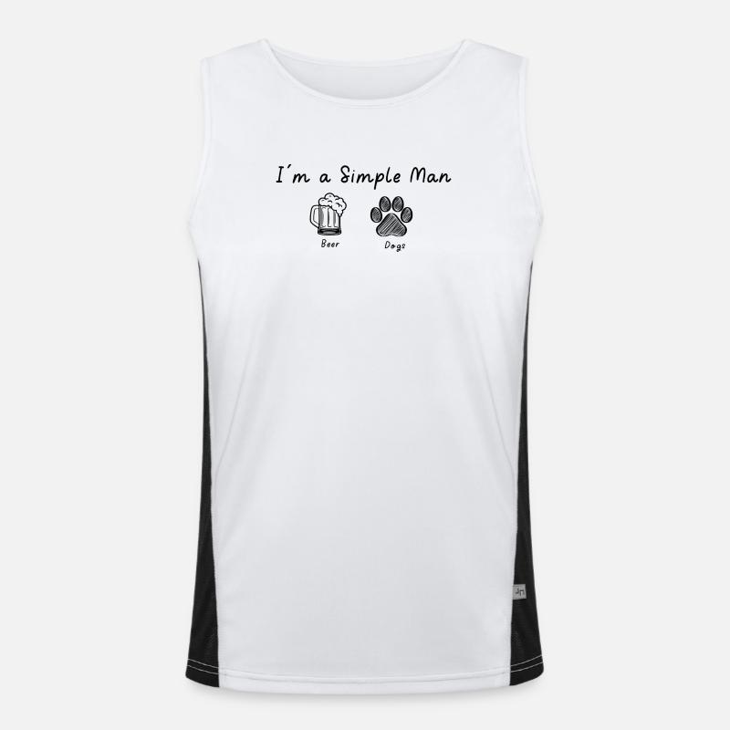 I am a simple Man Men's Functional Contrast Tank Top 