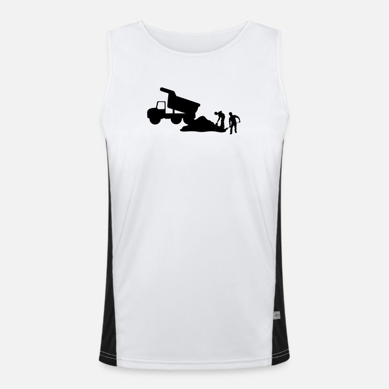 Bauteam – Baggerteam Funktionelles Kontrast-Tank Top für Männer 