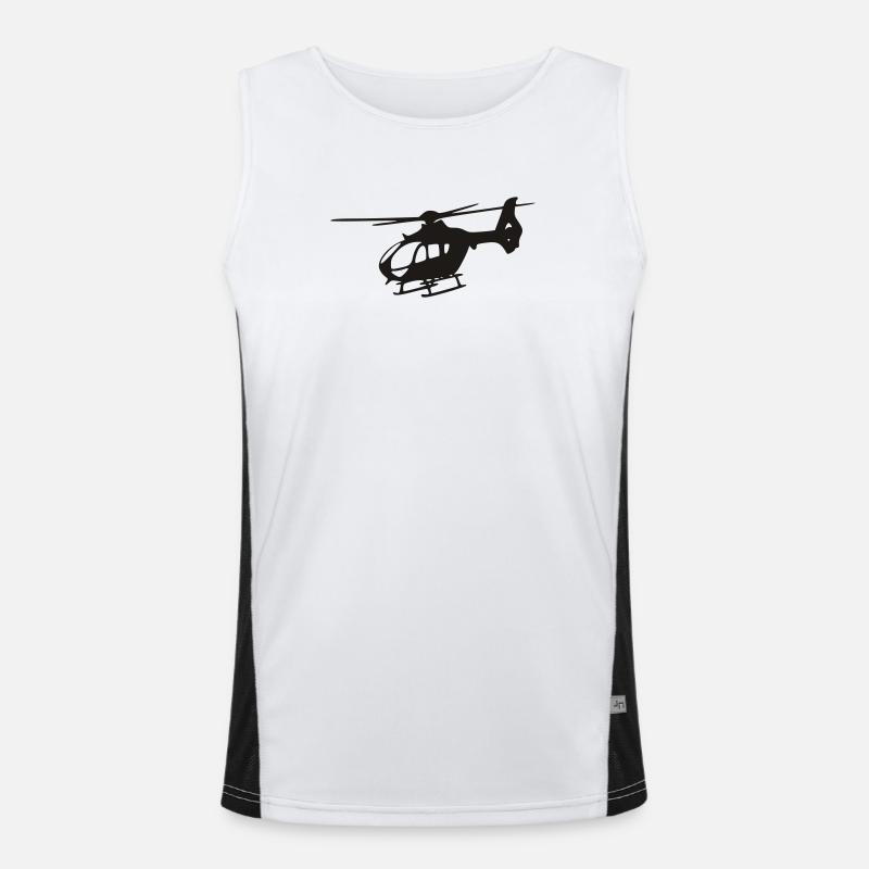EC-135 Hubschrauber Funktionelles Kontrast-Tank Top für Männer 