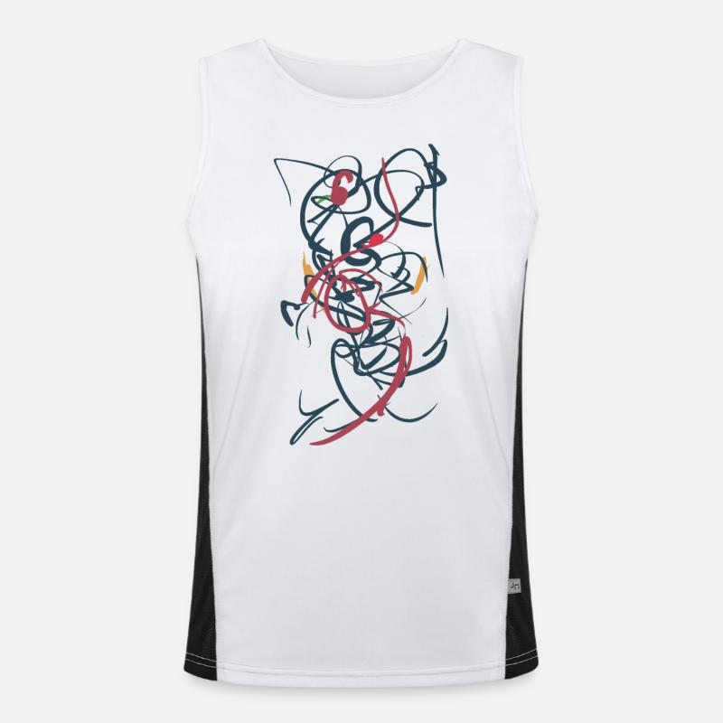 abstrait Débardeur respirant contrasté Homme 